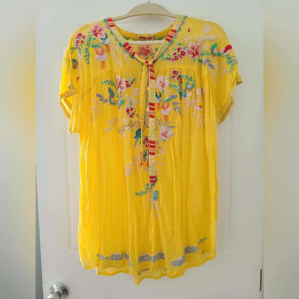 Johnny Was XXL short sleeve shirt